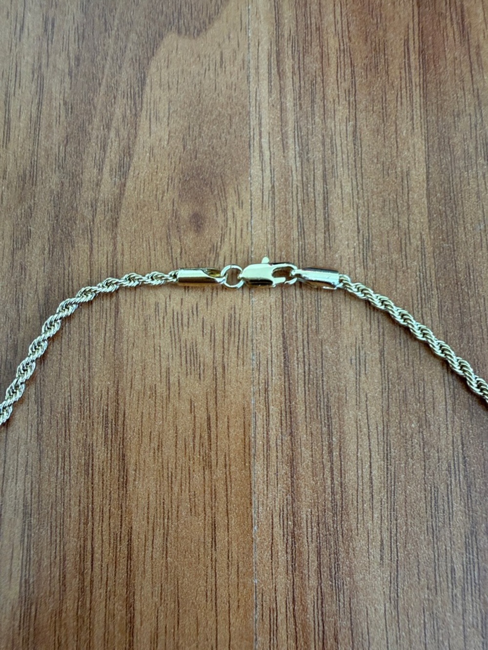 ❤️ Gold Tone Rope Chain Necklace New - Picture 2 of 5